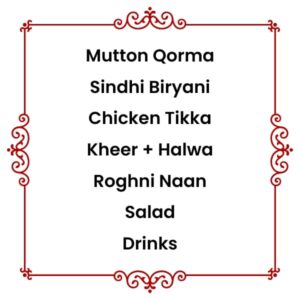 Menu 3 (Mutton)