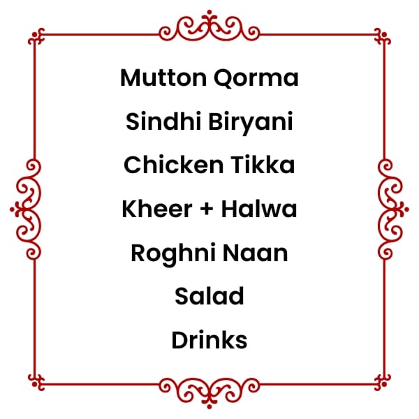 Menu 3 (Mutton)