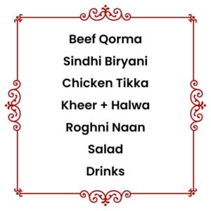 Menu 2 (Beef)