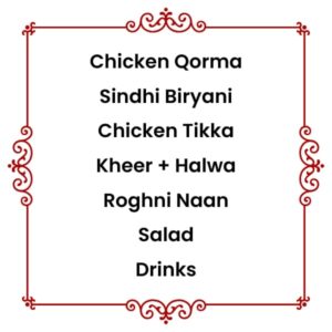 Menu 1 (Chicken)