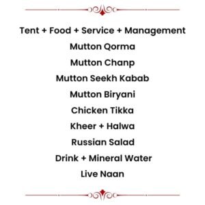 Outdoor Menu 3 (Mutton)